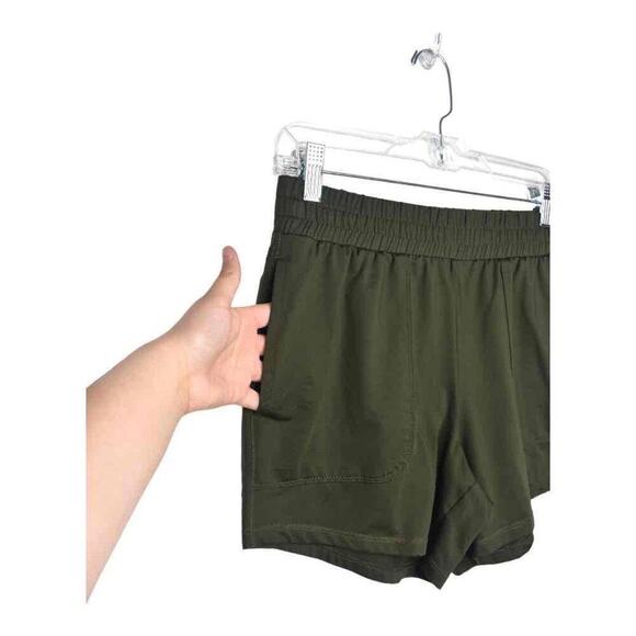 All In Motion Womens Olive Green Elastic Waistband Side Pockets Casual Shorts XS - Picture 4 of 6